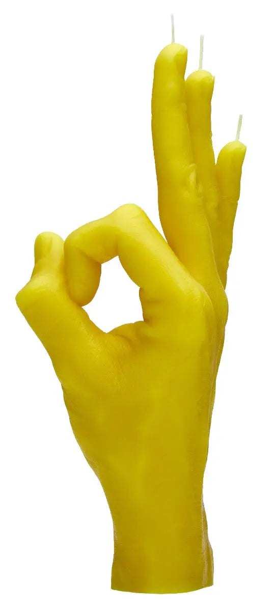 OK Rot von Candle Hand