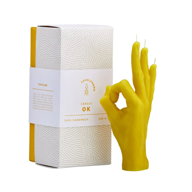 OK Rot von Candle Hand