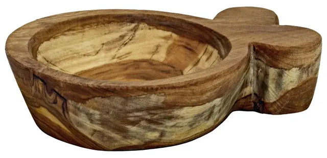 Seifenschale aus Olivenholz Apfel von Unicorn