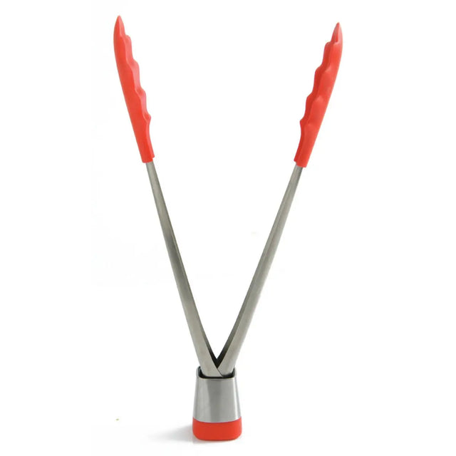 Küchenzange Express Edelstahl & Silikon 28cm rot von Mastrad