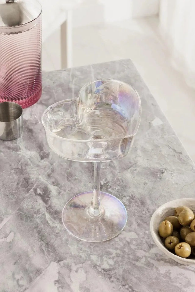 Herzglas irisierend 2er-Set von Uberstar