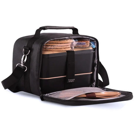Insulated Lunch Bag Deep Black Premium von Umami