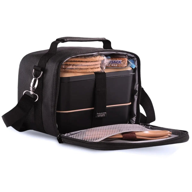 Insulated Lunch Bag Deep Black Premium von Umami