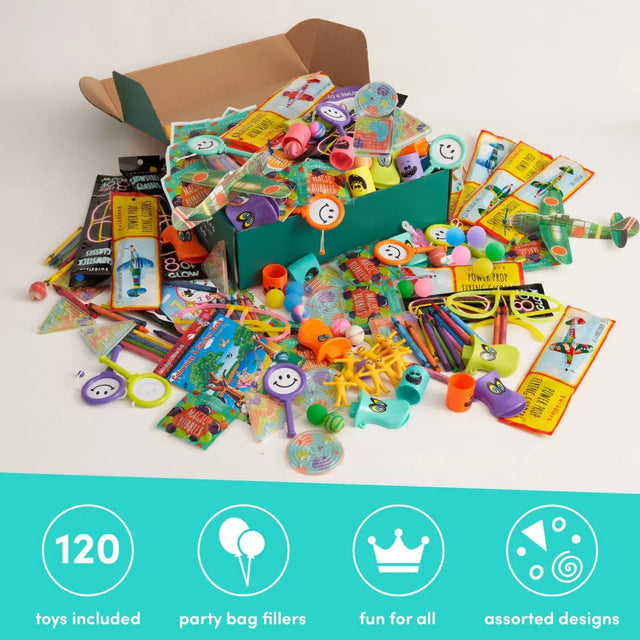 Goodie Bag Füller 120 Stück Partyspielzeuge assortiert von Twiddlers