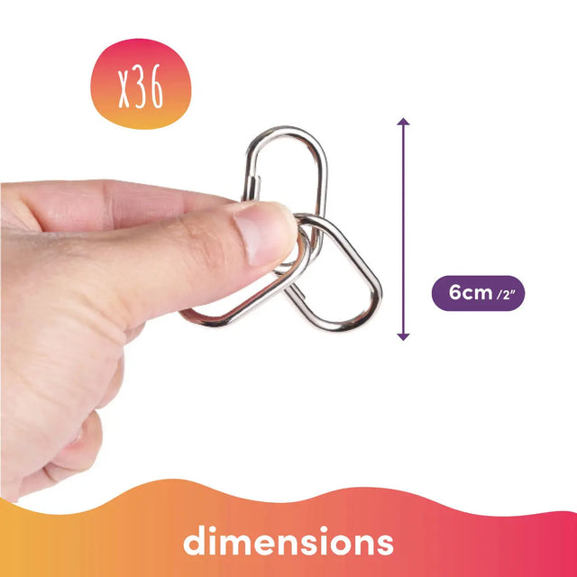 Knobelspiel Metall 36 Stück von Twiddlers