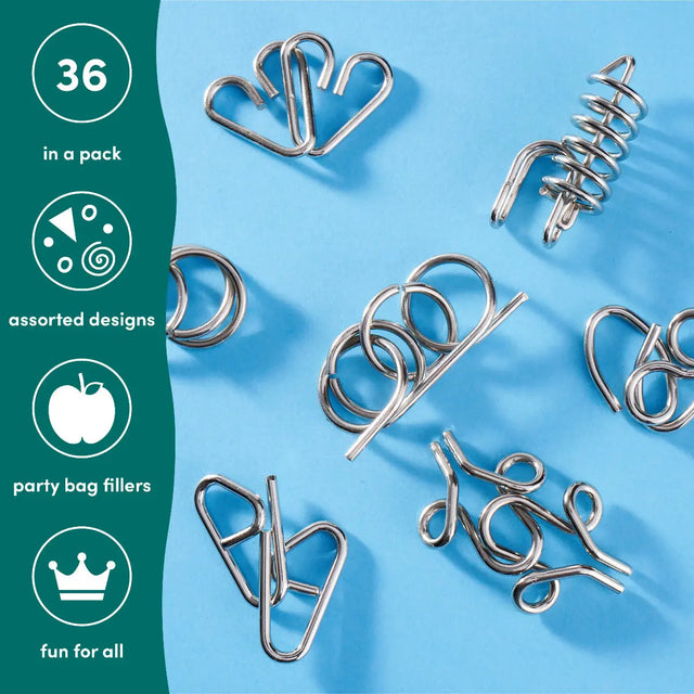 Knobelspiel Metall 36 Stück von Twiddlers