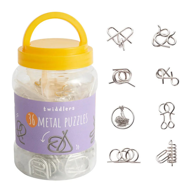 Knobelspiel Metall 36 Stück von Twiddlers