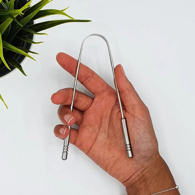 Zungenreiniger aus Edelstahl 2er Set von Qikfresh