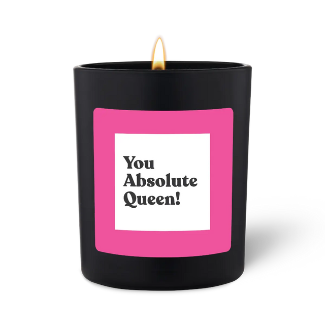 Duftkerze Schwarz Flowery You Absolute Queen! von ChattyCandles