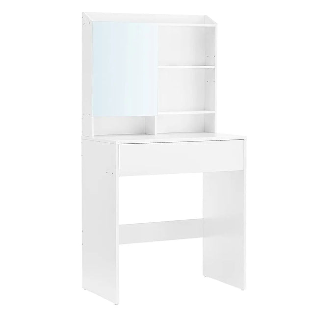 Schminktisch mit Spiegel und Schublade Weiss von Songmics