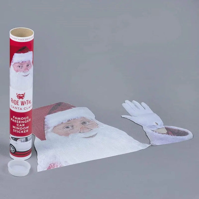 Ride With Santa - Fenstersticker Nikolaus von Ride with