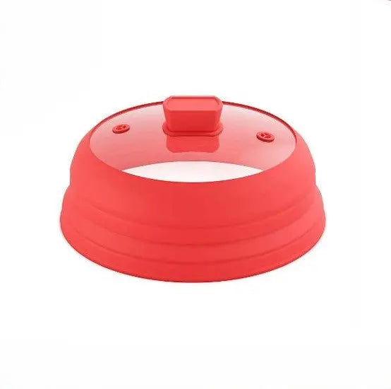 Mikrowellendeckel Abdeckhaube Silikon faltbar rot von Mastrad