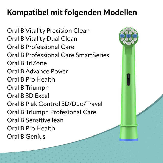 Ersatzbürsten für Kinder kompatibel mit Oral-B 8er Pack von Ora-Care