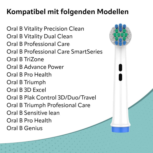 Ersatzbürsten kompatibel mit Oral-B Wide-Angle-Clean 8er Pack von Ora-Care