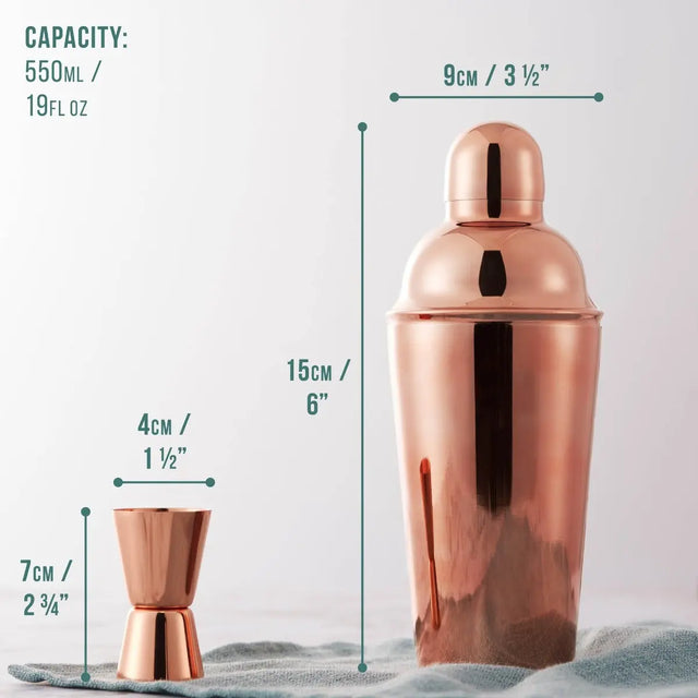 Cocktail 10er-Set Rosegold von Oak & Steel
