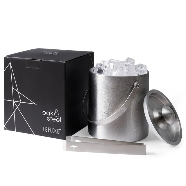 Eiswürfelbehälter Set Edelstahl Silber von Oak & Steel