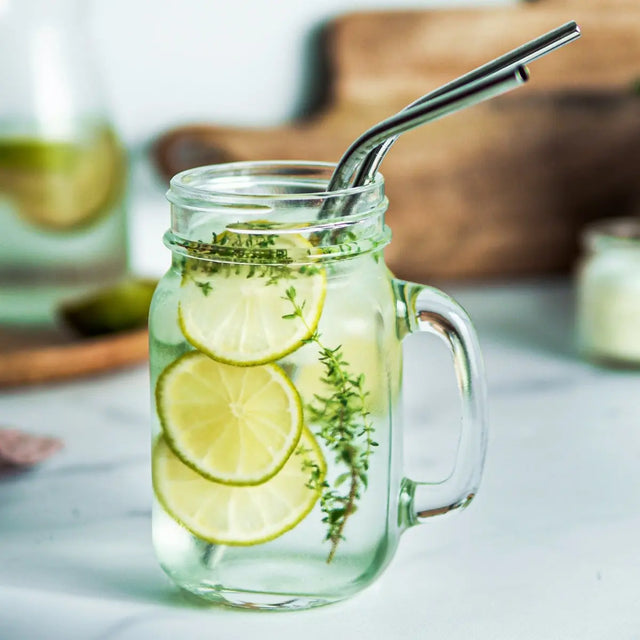 Trinkhalme Edelstahl 40 Stück Mehrfarbig von Oak & Steel