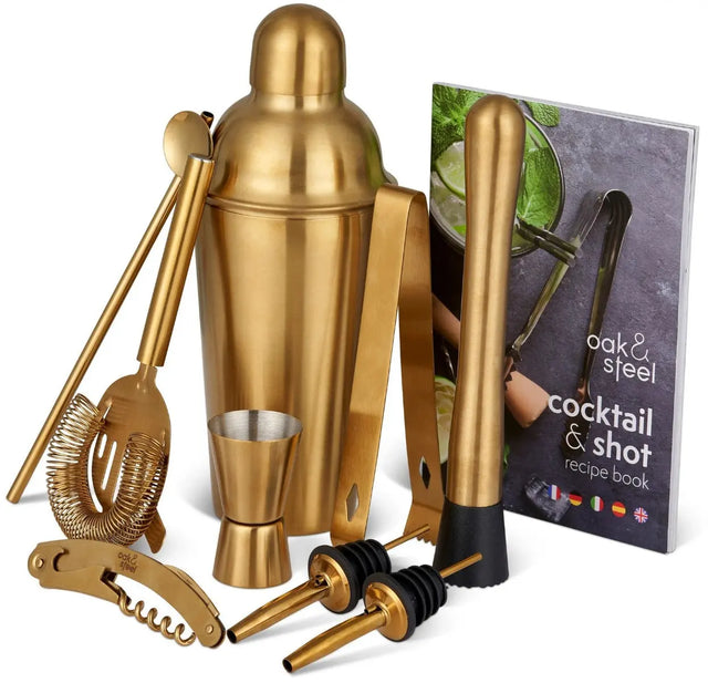 Cocktail 10er-Set Gold von Oak & Steel