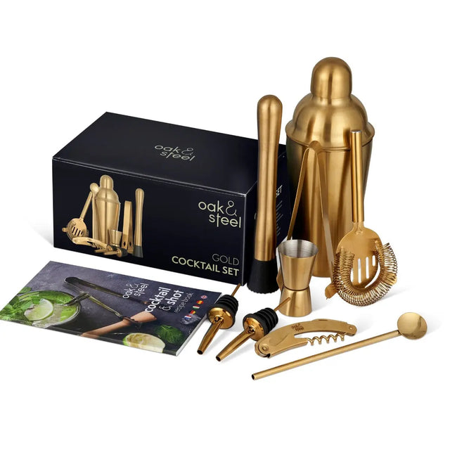 Cocktail 10er-Set Gold von Oak & Steel