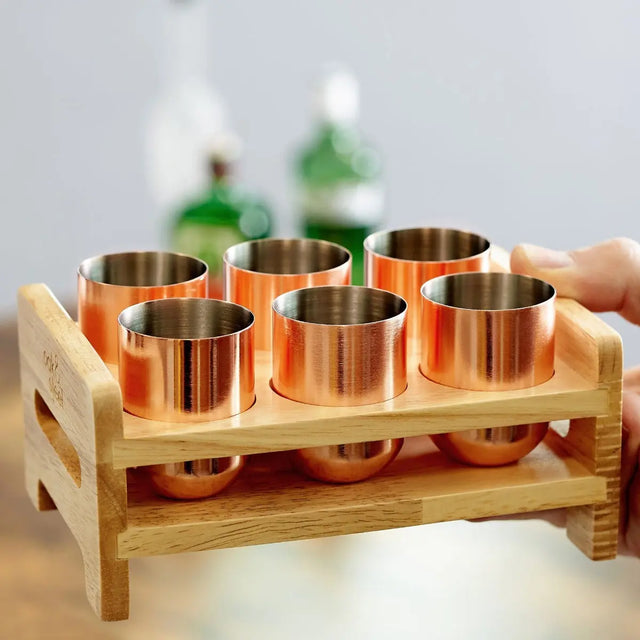 Shotgläser 6er-Set Rosegold von Oak & Steel