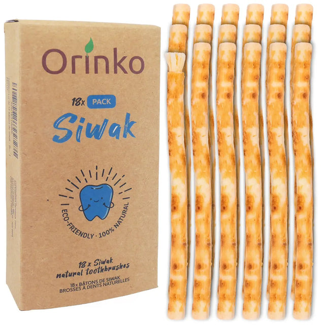 Miswak Natürliche Zahnbürste 18er-Pack von Orinko