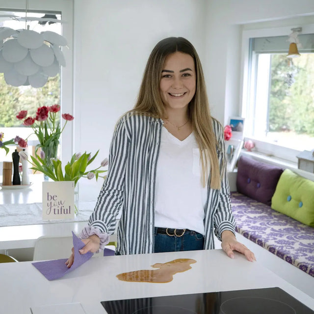 swe.dish Schwammtücher Dots türkis von Sanni Shoo