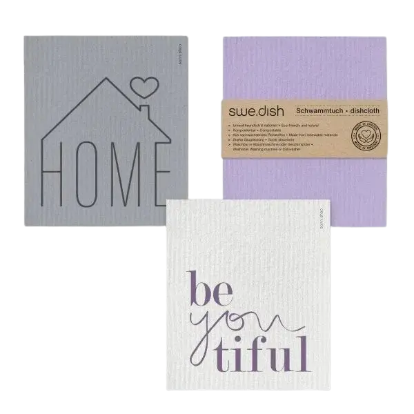 swe.dish Schwammtücher Home violett von Sanni Shoo