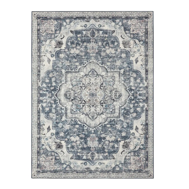 Wohnzimmerteppich Rutschfest Vintage Grau 120 x 170 cm von Songmics