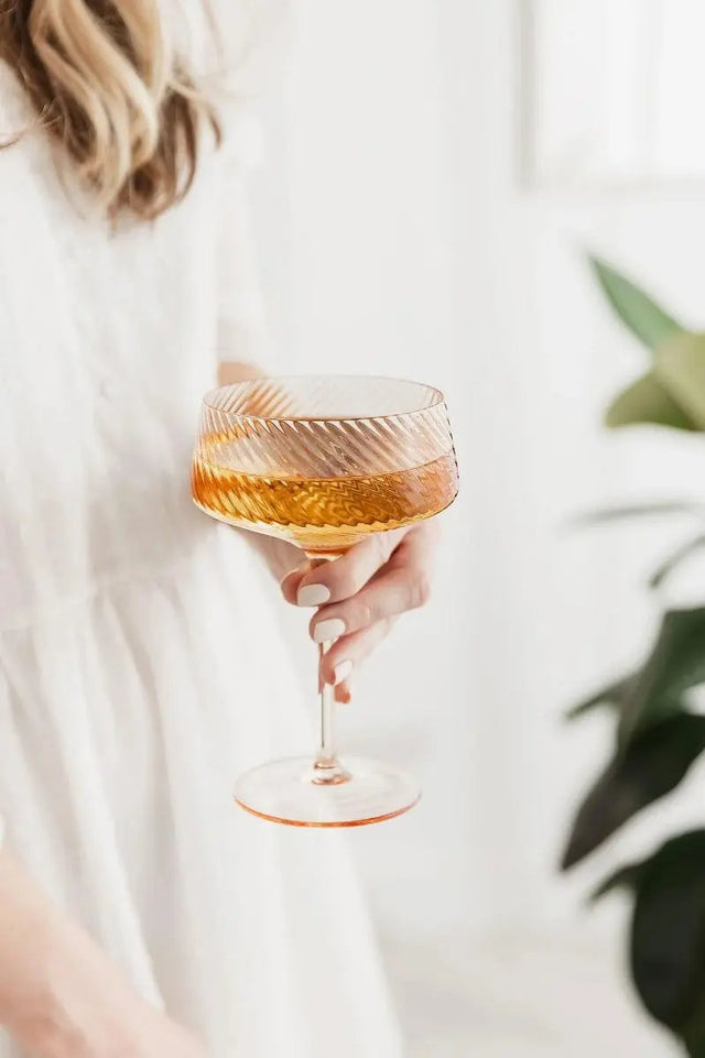 Champagnerschalen Twist 2er-Set pink/peach von Uberstar