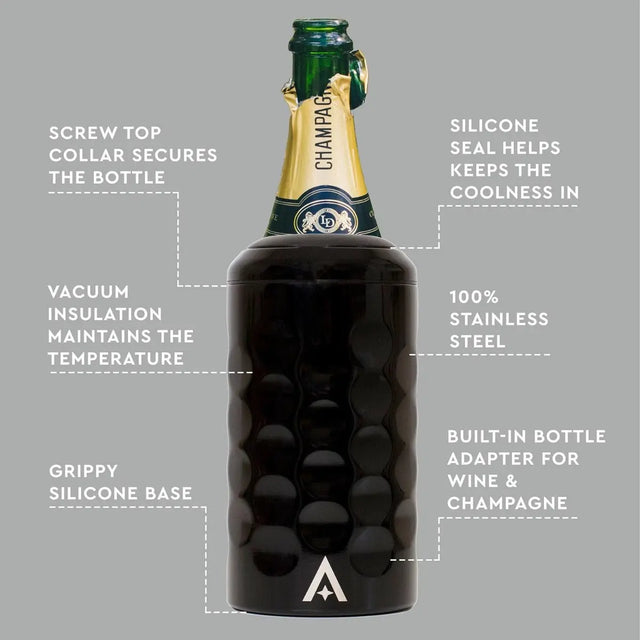 Sekt- & Weinflaschen Kühler Schwarz von Uberstar