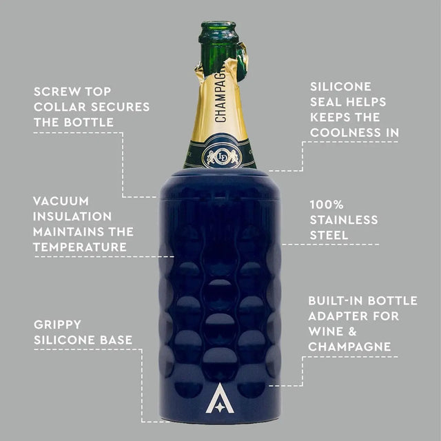 Sekt- & Weinflaschen Kühler Blau von Uberstar