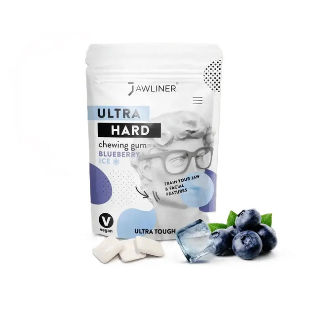 Fitness Blueberry Chewing Gum 100g Pack von JAWLINER