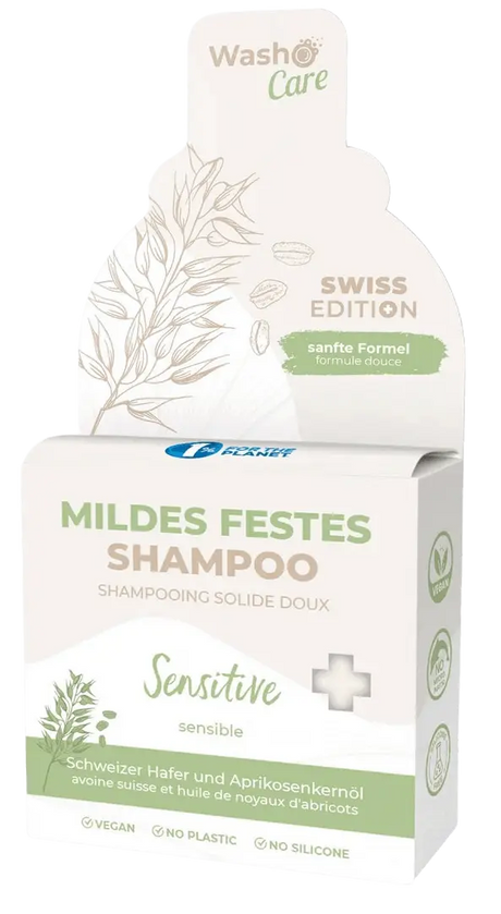 Swiss Edition Mildes Festes Shampoo Sensitive von Washo