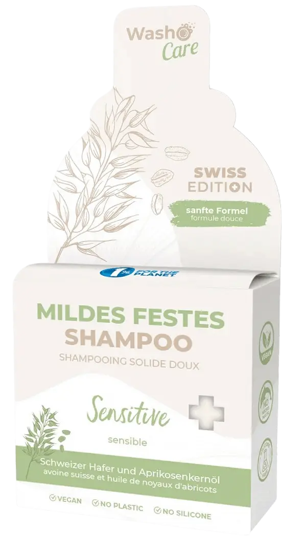 Swiss Edition Mildes Festes Shampoo Sensitive von Washo
