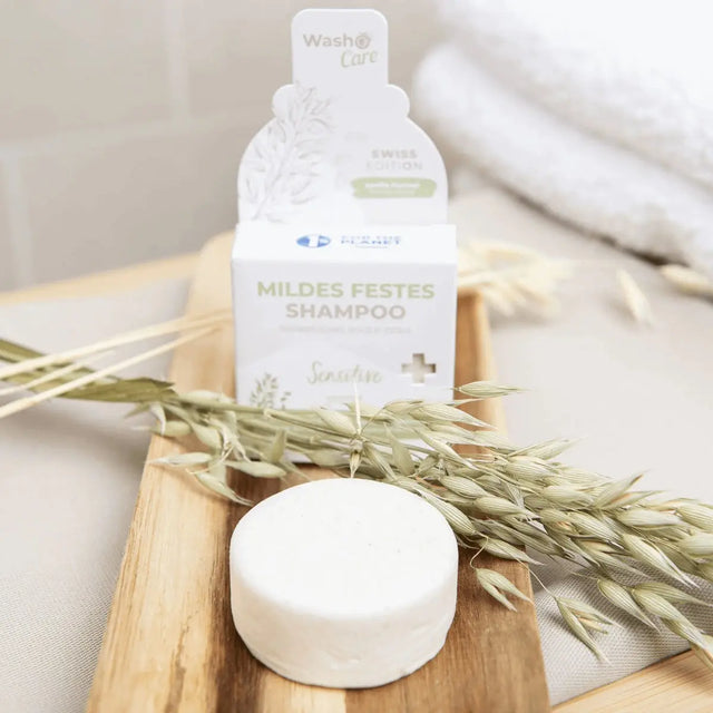Swiss Edition Mildes Festes Shampoo Sensitive von Washo