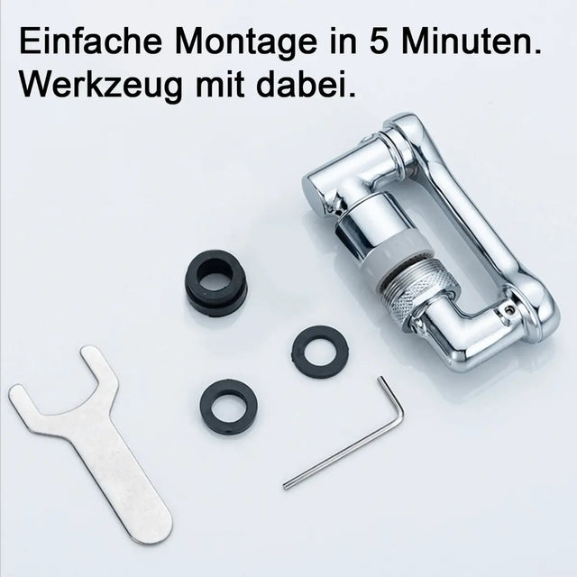 Wasserhahnaufsatz 3x360° von Nuts