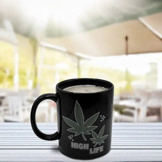Tasse High Life Weed mit Farbwechsel von Mad Monkey