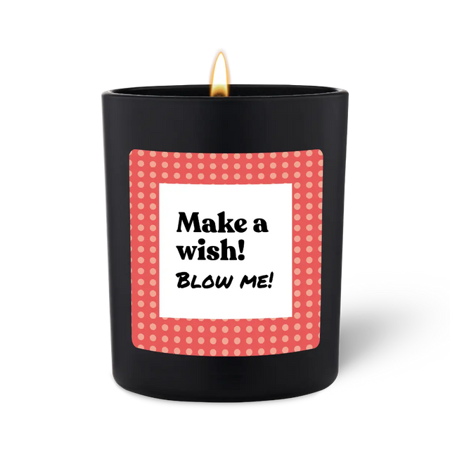 Duftkerze Schwarz Woody Make a wish von ChattyCandles