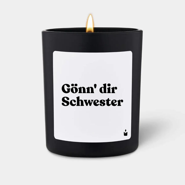 Duftkerze Schwarz Woody Gönn' dir Schwester von ChattyCandles