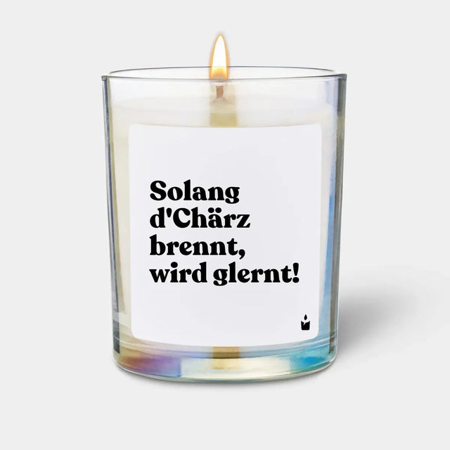 Duftkerze Rainbow Flowery Solang d'Chärz brennt, wird glernt! von ChattyCandles