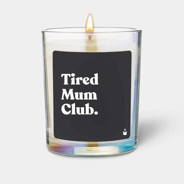 Duftkerze Rainbow Woody Tired Mum Club. von ChattyCandles