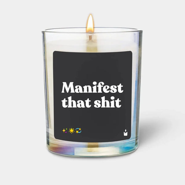 Duftkerze Rainbow Flowery Manifest that shit von ChattyCandles