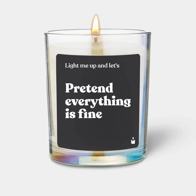 Duftkerze Rainbow Flowery Pretend everything is fine von ChattyCandles