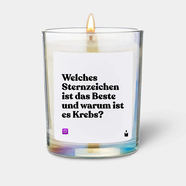 Duftkerze Rainbow Woody Welches Sternzeichen ist das Beste und warum ist es Krebs? von ChattyCandles