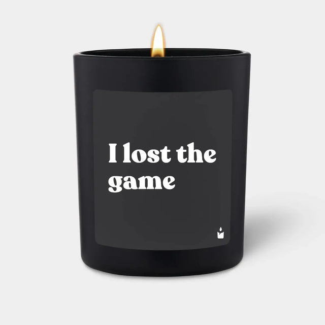 Duftkerze Schwarz Flowery I lost the game von ChattyCandles