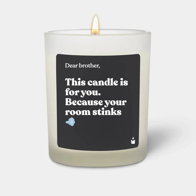 Duftkerze Weiss Woody This candle is for you. Because your room stinks von ChattyCandles