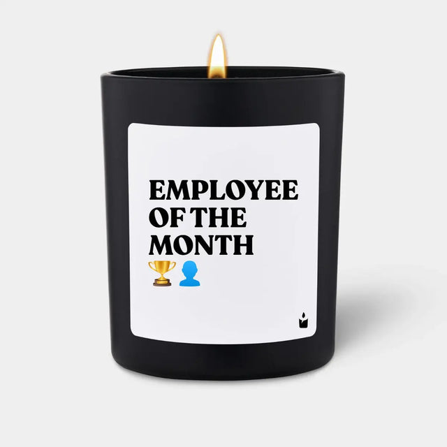 Duftkerze Schwarz Woody Employee of the month von ChattyCandles