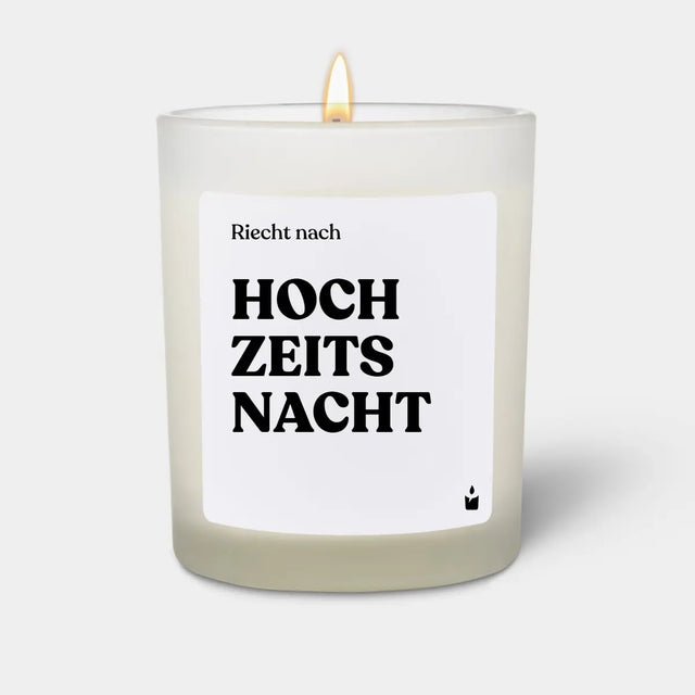 Duftkerze Weiss Woody Riecht nach Hochzeitsnacht von ChattyCandles