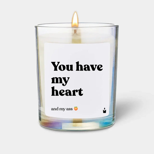 Duftkerze Rainbow Woody You have my heart and my ass von ChattyCandles