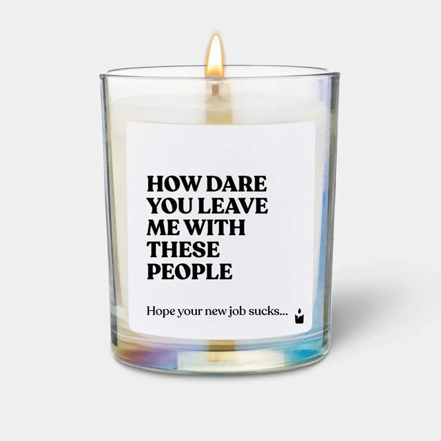 Duftkerze Rainbow Woody How dare you leave me with these people von ChattyCandles